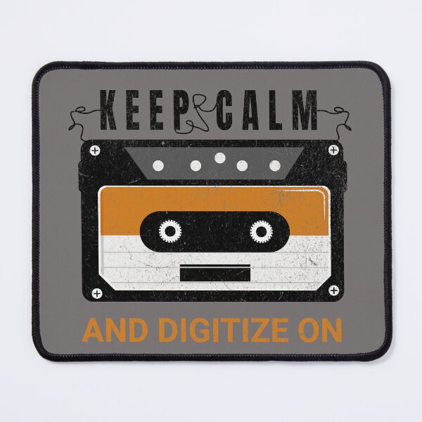 Item preview, Keep Calm and Digitize On Archivist Archives Librarian 80's Cassette Tape designed and sold by darkskydelights.