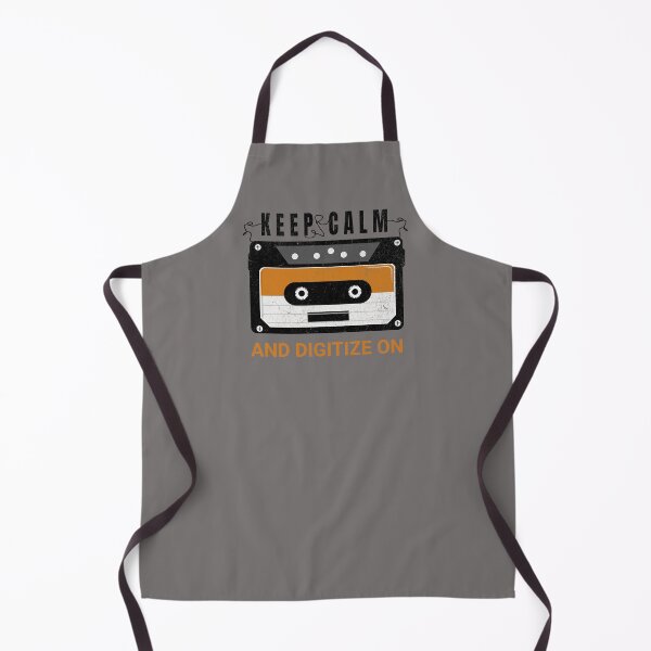 Item preview, Keep Calm and Digitize On Archivist Archives Librarian 80's Cassette Tape designed and sold by darkskydelights.