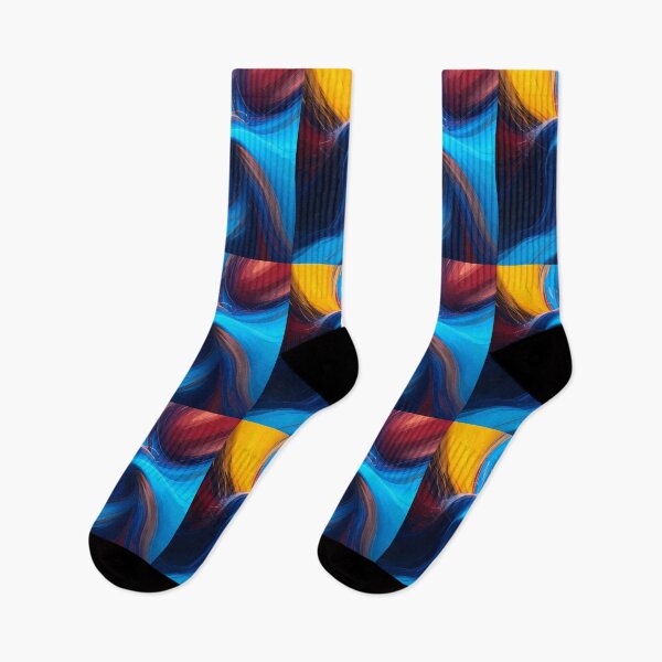 Item preview, Reds Blue Yellow Vibrant Fusion Colors Emotions Art designed and sold by ART ATTACK ZONE.