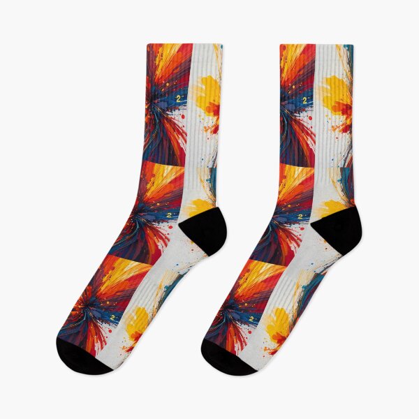 Item preview, Cool Red Blue Yellow Fusion Colors Emotions Art designed and sold by ART ATTACK ZONE.