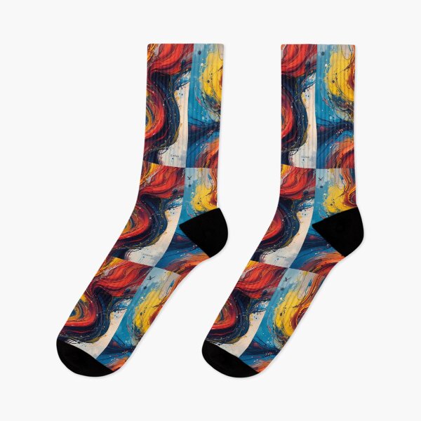 Item preview, Power Red Blue Yellow Fusion Colors Emotions Art designed and sold by ART ATTACK ZONE.