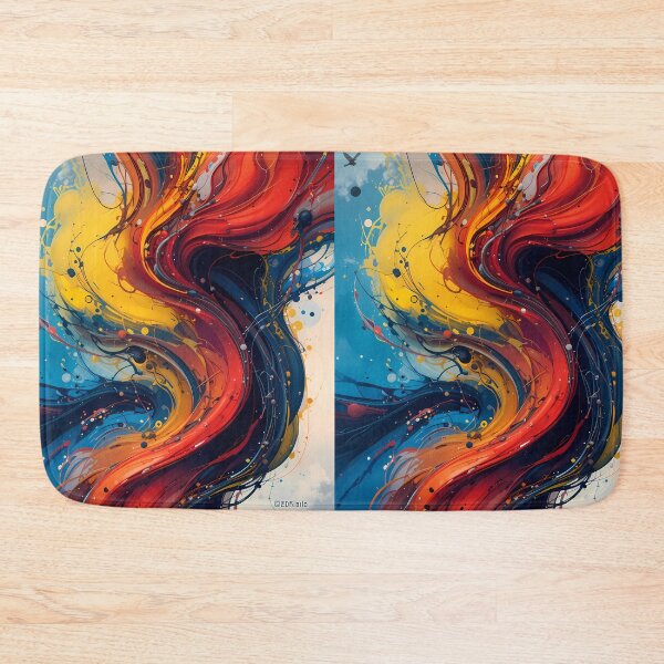 Item preview, Power Red Blue Yellow Fusion Colors Emotions Art designed and sold by ART ATTACK ZONE.