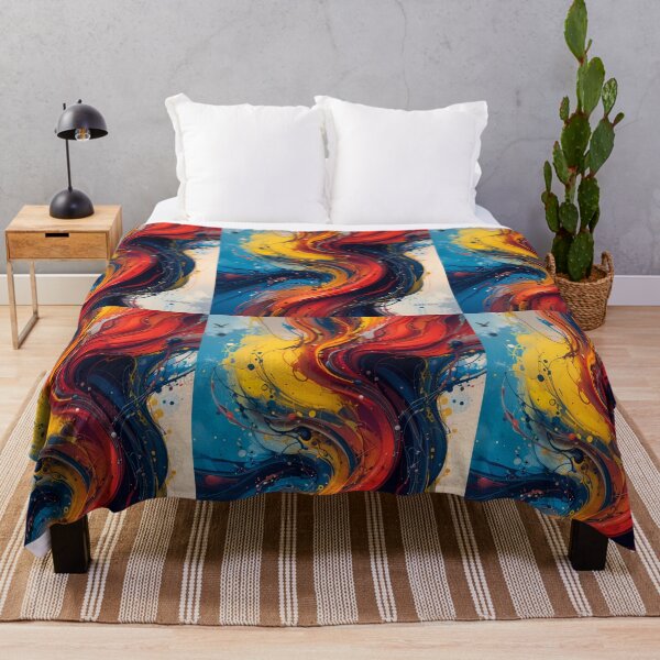 Item preview, Power Red Blue Yellow Fusion Colors Emotions Art designed and sold by ART ATTACK ZONE.