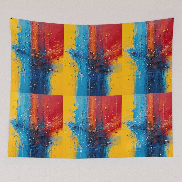Item preview, Rainbow Red Blue Yellow Fusion Colors Emotions Art designed and sold by ART ATTACK ZONE.