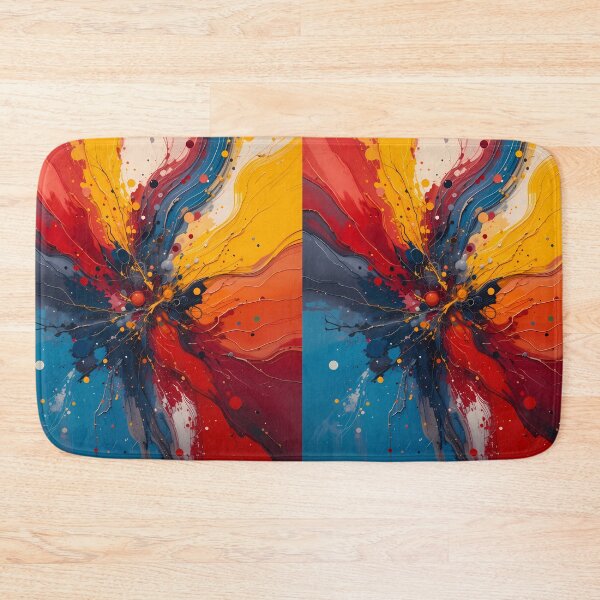 Item preview, Lines Red Blue Yellow Fusion Colors Emotions Art designed and sold by ART ATTACK ZONE.