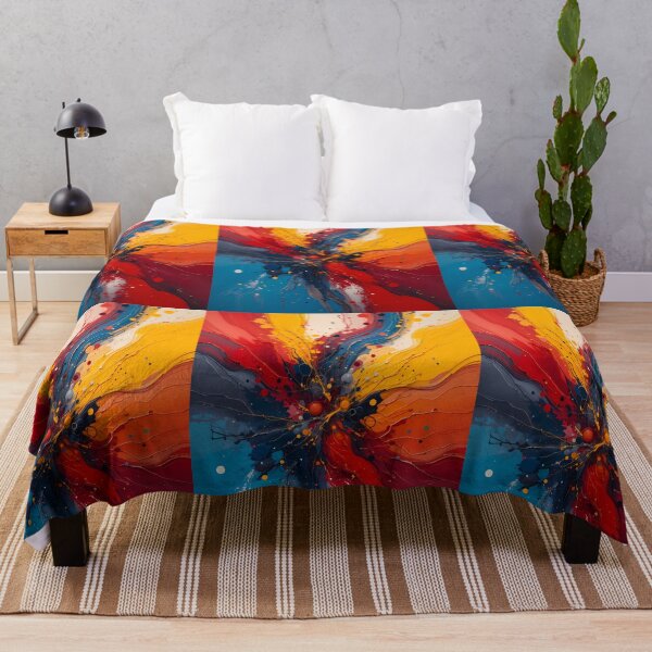 Item preview, Lines Red Blue Yellow Fusion Colors Emotions Art designed and sold by ART ATTACK ZONE.
