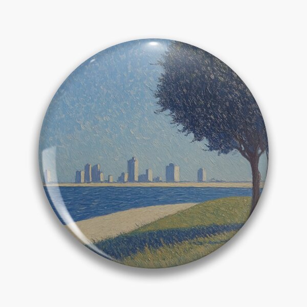 Item preview, Kuwait landscape | Post-impressionist painting style designed and sold by ComicsFactory.