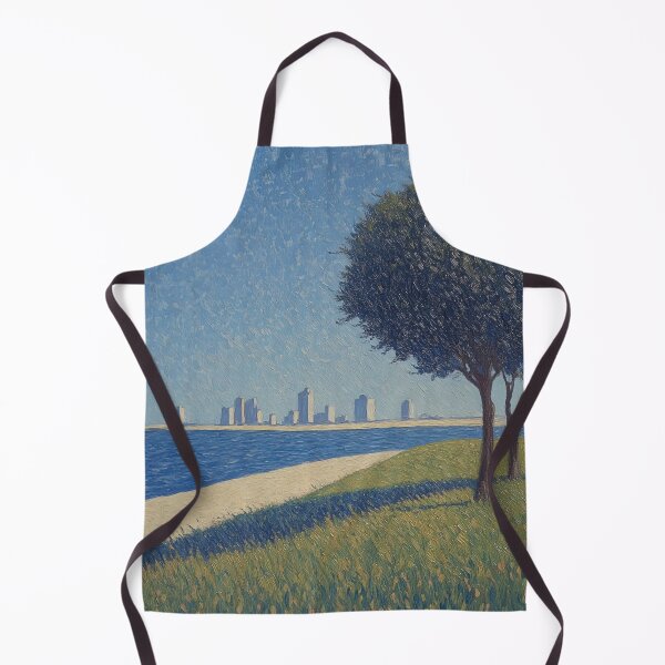 Item preview, Kuwait landscape | Post-impressionist painting style designed and sold by ComicsFactory.