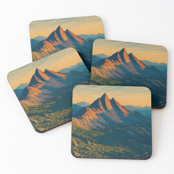 Item preview, Whorl Mountain Vintage Poster designed and sold by ~ Roodpart ~ Owen White.