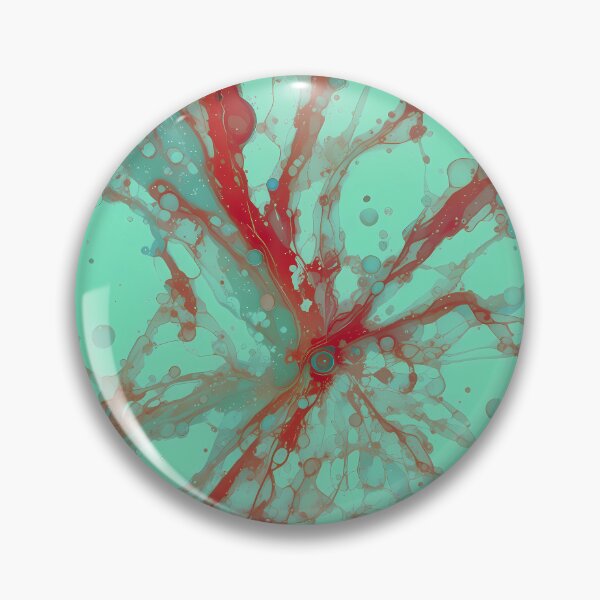 Item preview, Red Green Energetic Movements Colors Abstract Paint Art designed and sold by ART ATTACK ZONE.