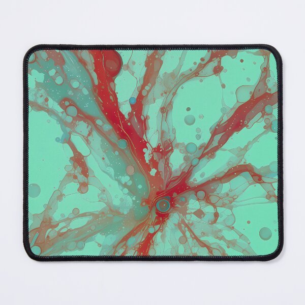 Item preview, Red Green Energetic Movements Colors Abstract Paint Art designed and sold by ART ATTACK ZONE.