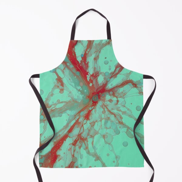 Item preview, Red Green Energetic Movements Colors Abstract Paint Art designed and sold by ART ATTACK ZONE.