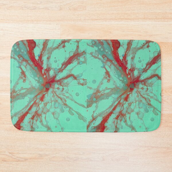 Item preview, Red Green Energetic Movements Colors Abstract Paint Art designed and sold by ART ATTACK ZONE.