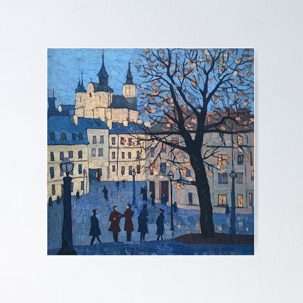 Item preview, Kyiv | Style de peinture post-impressionniste designed and sold by ComicsFactory.