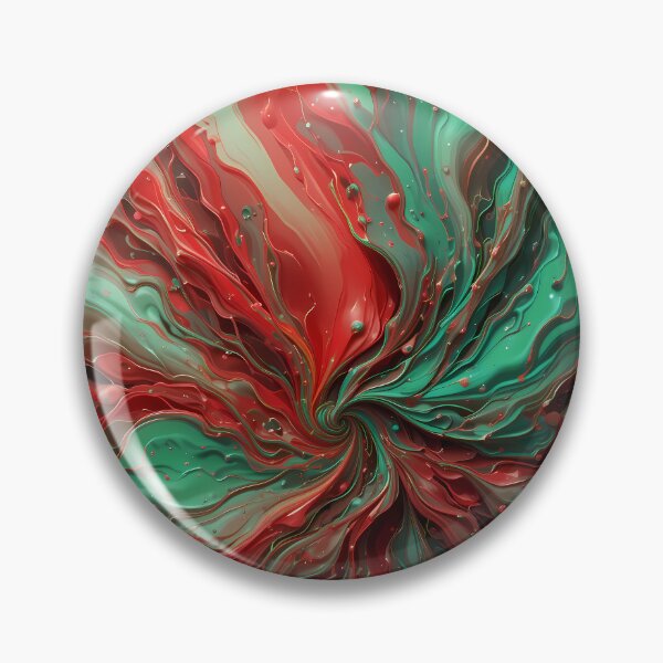 Item preview, Hi Red Green Movements Colors Abstract Paint Art designed and sold by ART ATTACK ZONE.