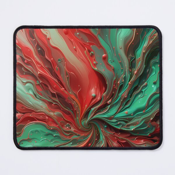 Item preview, Hi Red Green Movements Colors Abstract Paint Art designed and sold by ART ATTACK ZONE.