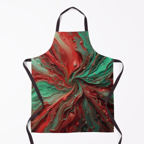 Item preview, Hi Red Green Movements Colors Abstract Paint Art designed and sold by ART ATTACK ZONE.