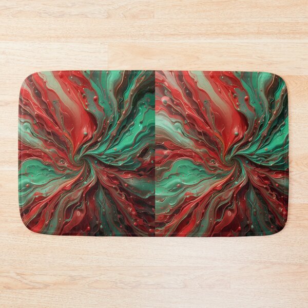 Item preview, Hi Red Green Movements Colors Abstract Paint Art designed and sold by ART ATTACK ZONE.