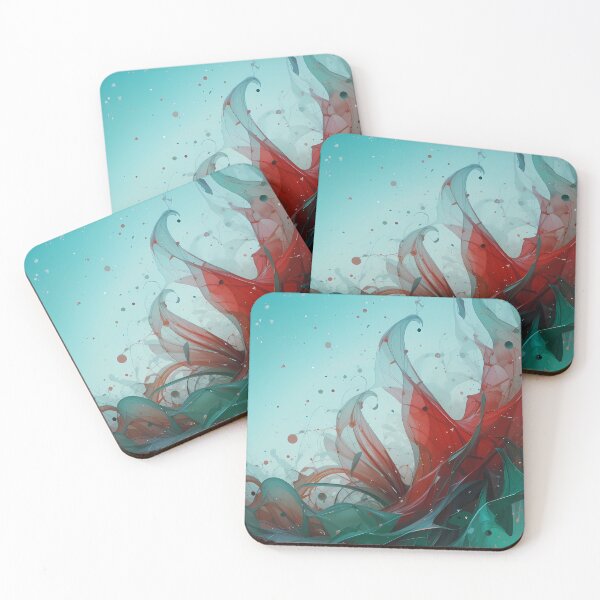 Item preview, Hello Red Green Energetic Colors Abstract Paint Art designed and sold by ART ATTACK ZONE.