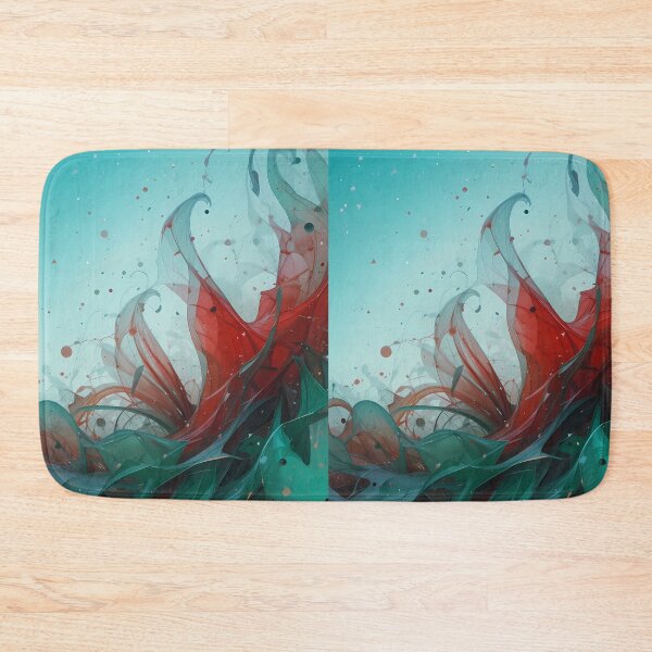 Item preview, Hello Red Green Energetic Colors Abstract Paint Art designed and sold by ART ATTACK ZONE.