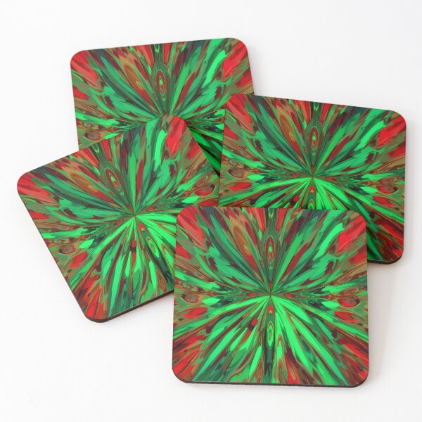 Item preview, Life Red Green Movements Colors Abstract Paint Art designed and sold by ART ATTACK ZONE.