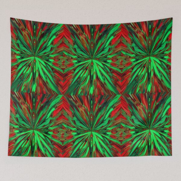 Item preview, Life Red Green Movements Colors Abstract Paint Art designed and sold by ART ATTACK ZONE.