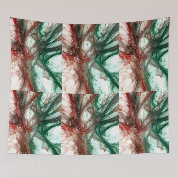 Item preview, Home Red Green Movements Colors Abstract Paint Art designed and sold by ART ATTACK ZONE.