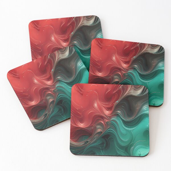 Item preview, Lines Red Green Movements Colors Abstract Paint Art designed and sold by ART ATTACK ZONE.