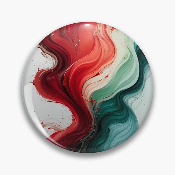 Item preview, Chill Red Green Movements Colors Abstract Paint Art designed and sold by ART ATTACK ZONE.