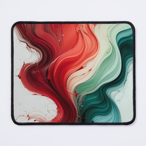 Item preview, Chill Red Green Movements Colors Abstract Paint Art designed and sold by ART ATTACK ZONE.