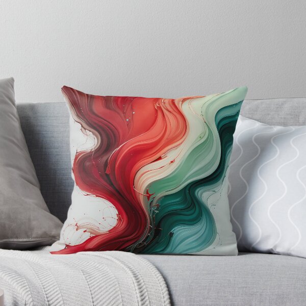 Item preview, Chill Red Green Movements Colors Abstract Paint Art designed and sold by ART ATTACK ZONE.