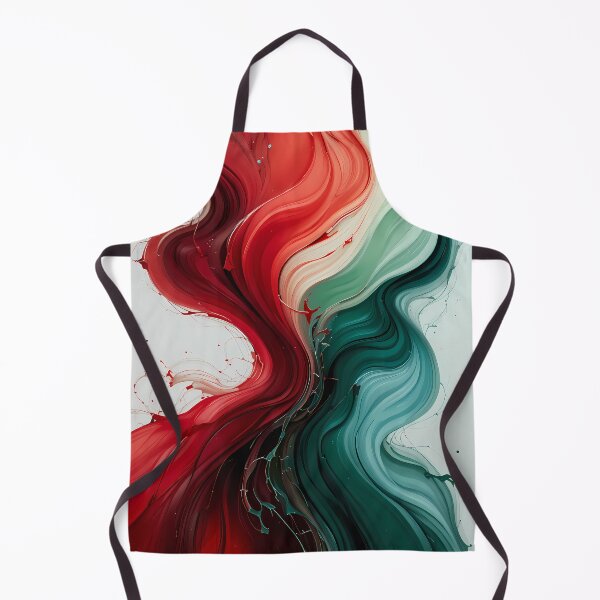 Item preview, Chill Red Green Movements Colors Abstract Paint Art designed and sold by ART ATTACK ZONE.