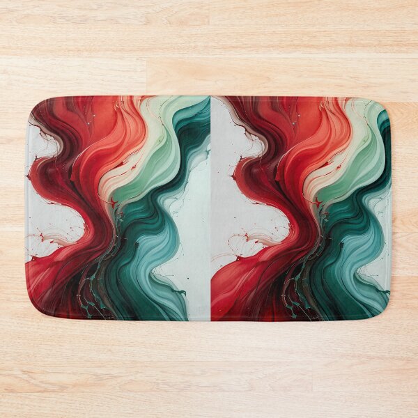Item preview, Chill Red Green Movements Colors Abstract Paint Art designed and sold by ART ATTACK ZONE.