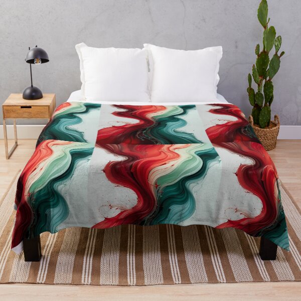 Item preview, Chill Red Green Movements Colors Abstract Paint Art designed and sold by ART ATTACK ZONE.