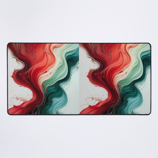 Item preview, Chill Red Green Movements Colors Abstract Paint Art designed and sold by ART ATTACK ZONE.
