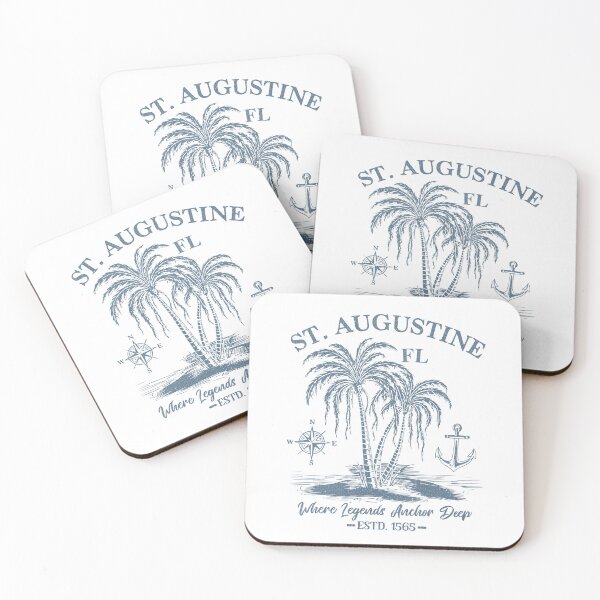 Item preview, St. Augustine FL – Where Legends Anchor Deep | Vintage Coastal Design designed and sold by EpochFusion.