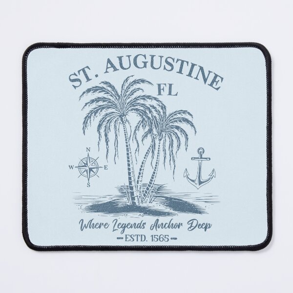 Item preview, St. Augustine FL – Where Legends Anchor Deep | Vintage Coastal Design designed and sold by EpochFusion.