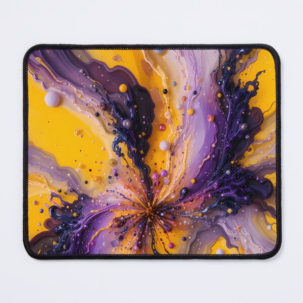 Item preview, Violet Yellow Purple Abstract Art Color Shapes Canvas designed and sold by ART ATTACK ZONE.