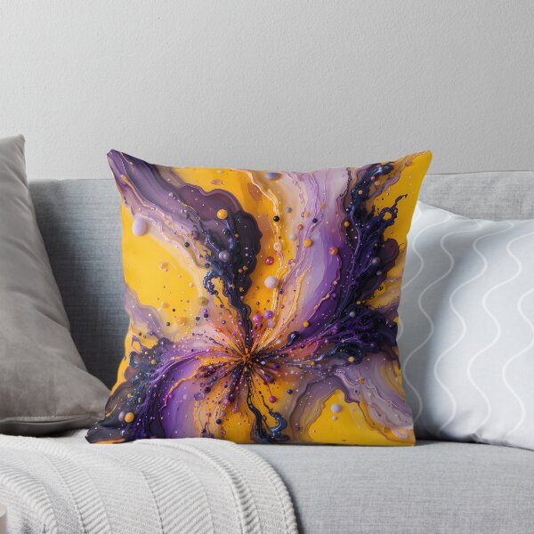 Item preview, Violet Yellow Purple Abstract Art Color Shapes Canvas designed and sold by ART ATTACK ZONE.