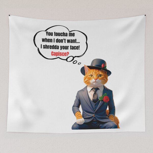 Item preview, Mafia Boss Orange Tabby Cat Funny Design for Cat Lovers designed and sold by Fredster1966.