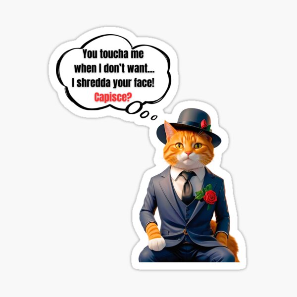 Item preview, Mafia Boss Orange Tabby Cat Funny Design for Cat Lovers designed and sold by Fredster1966.