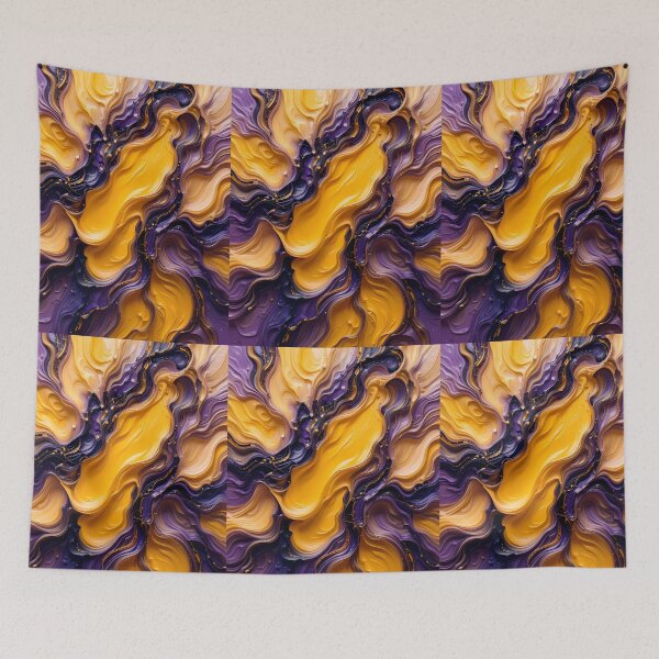 Item preview, Violet Yellow Purple Art Color Shapes Canvas designed and sold by ART ATTACK ZONE.