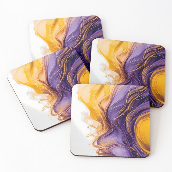 Item preview, Violet Yellow Purple Abstract Color Shapes Canvas designed and sold by ART ATTACK ZONE.