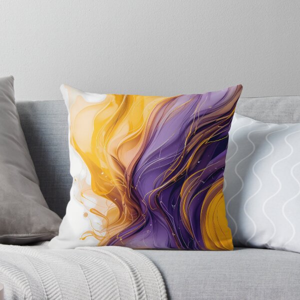 Item preview, Violet Yellow Purple Abstract Color Shapes Canvas designed and sold by ART ATTACK ZONE.