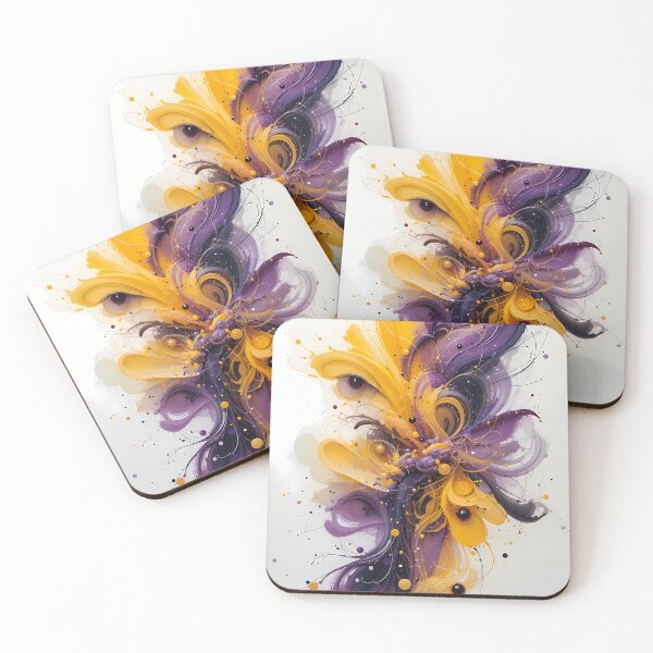 Item preview, Lakers Violet Yellow Purple Art Color Shapes Canvas designed and sold by ART ATTACK ZONE.