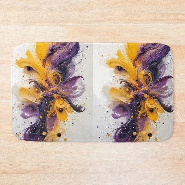 Item preview, Lakers Violet Yellow Purple Art Color Shapes Canvas designed and sold by ART ATTACK ZONE.