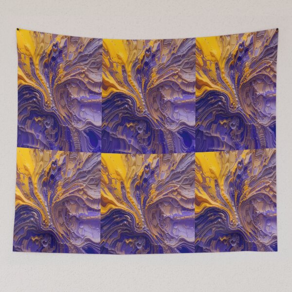 Item preview, Angeles Violet Yellow Purple Art Color Shapes Canvas designed and sold by ART ATTACK ZONE.