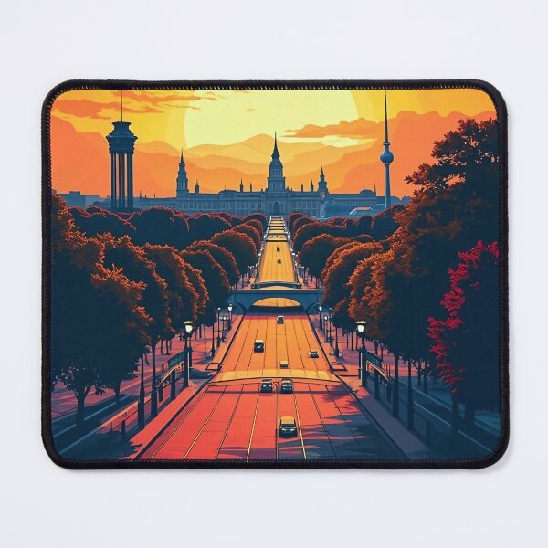 Item preview, Stuttgart Retro Skyline Poster | Vibrant Pop Art Cityscape | Colorful Germany Wall Art | Digital Travel Illustration | Bold Urban Landmark Print designed and sold by PaintedPixels01.