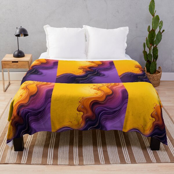 Item preview, Angeles LAkers Violet Yellow Purple Color Shapes Canvas designed and sold by ART ATTACK ZONE.