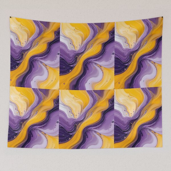 Item preview, Rock Violet Yellow Purple Art Color Shapes Canvas designed and sold by ART ATTACK ZONE.